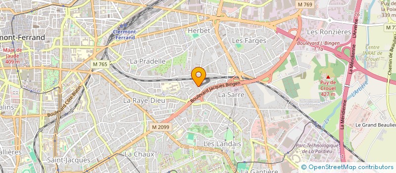 localisation de l'entreprise FUTURA IMMO 63 à CLERMONT-FERRAND