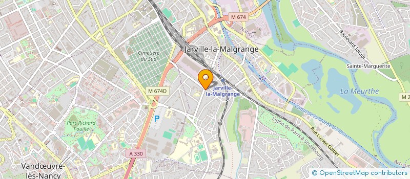 localisation de l'entreprise FUTURA SARL à JARVILLE-LA-MALGRANGE
