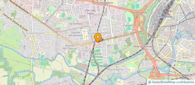 localisation de l'entreprise FUTURAIL à STRASBOURG