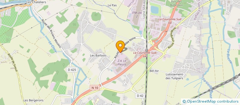 localisation de l'entreprise FUTURAL GROUPE MENUISERIE à ROULLET-SAINT-ESTEPHE