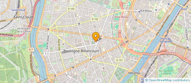 localisation de l'entreprise FUTURANEST à BOULOGNE-BILLANCOURT