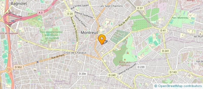 localisation de l'entreprise FUTURAPOS à MONTREUIL