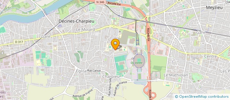 localisation de l'entreprise FUTURE ASSOCIATION  DECINES-CHARPIEU