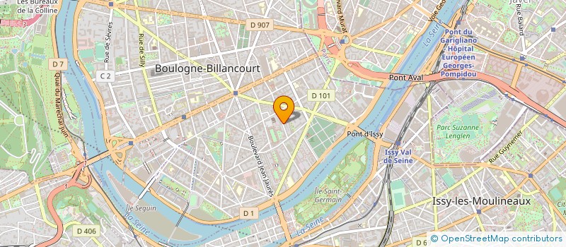 localisation de l'entreprise FUTURE CLASSICS  BOULOGNE BILLANCOURT