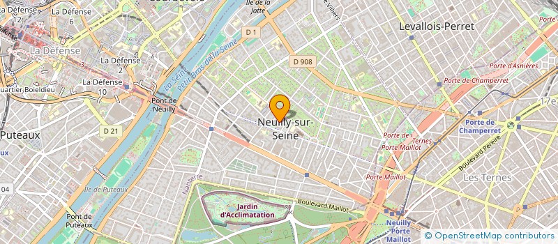 localisation de l'entreprise FUTURECLA à NEUILLY-SUR-SEINE