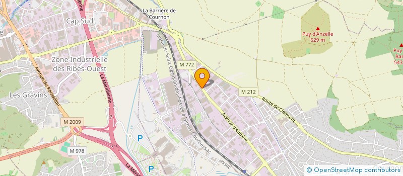 localisation de l'entreprise FUTURIA  COURNON-D'AUVERGNE