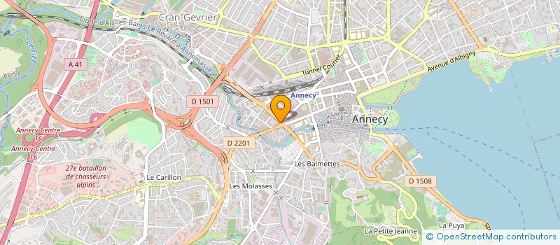 localisation de l'entreprise FUTURIA PRODUCTION SARL à ANNECY