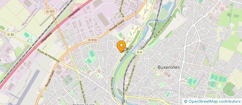 localisation de l'entreprise FUTUROFORM à POITIERS