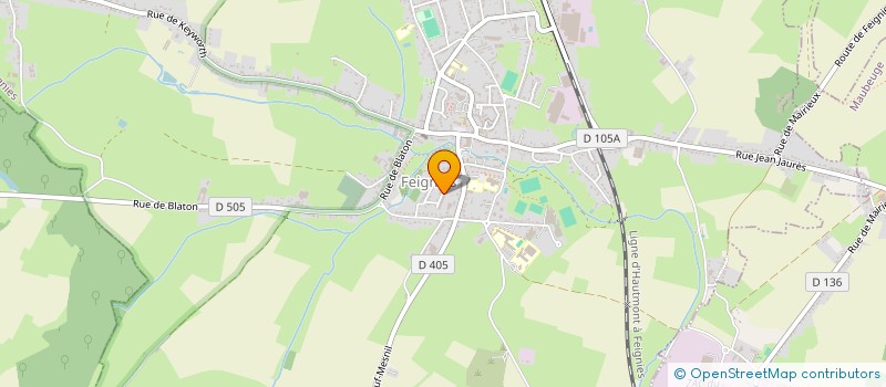 localisation de l'entreprise FUTUROJOB  FEIGNIES