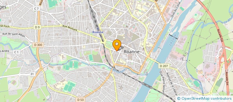 localisation de l'entreprise FUTUROPTIC à ROANNE