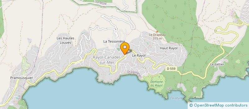 localisation de l'entreprise FUTURS à RAYOL-CANADEL-SUR-MER