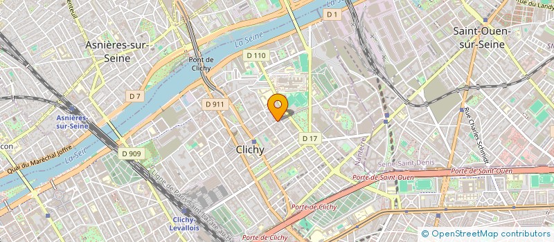 localisation de l'entreprise FUTURSENS à CLICHY