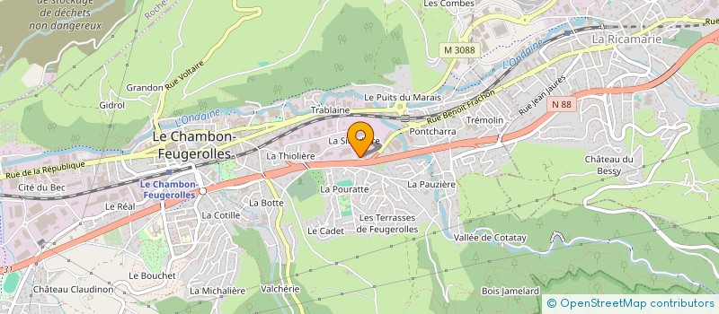 localisation de l'entreprise FUVEL à LE CHAMBON-FEUGEROLLES