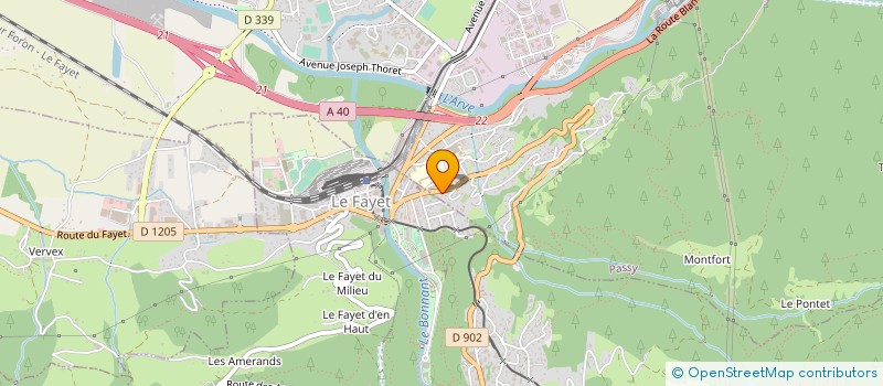 localisation de l'entreprise FUYON à PASSY