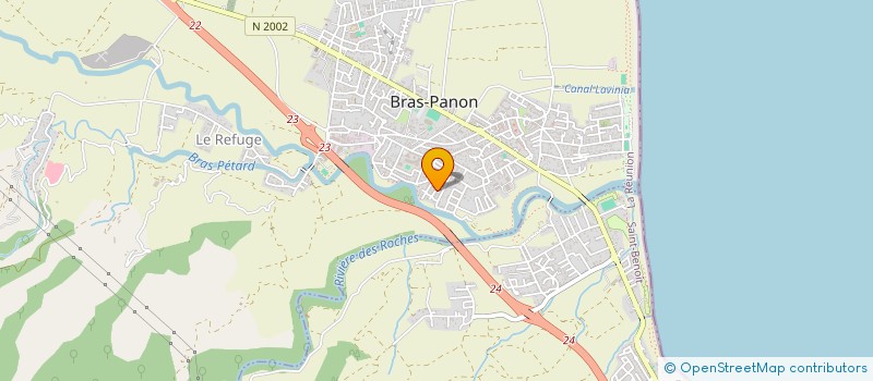 localisation de l'entreprise FUZION OCEAN INDIEN  BRAS-PANON