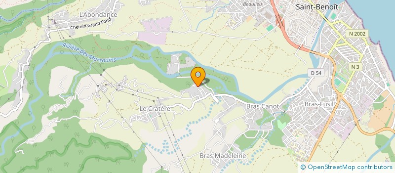 localisation de l'entreprise FUZION REUNION  SAINT-BENOIT