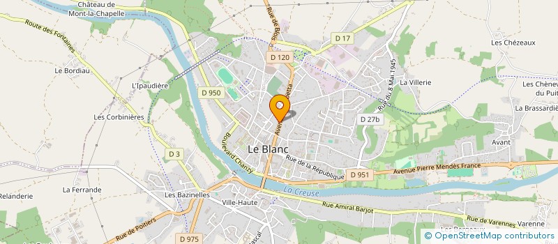 localisation de l'entreprise FUZZ TAPE MUSIC à LE BLANC