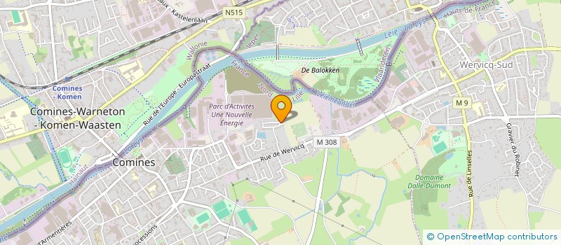 localisation de l'entreprise FV ASSOCIES  COMINES