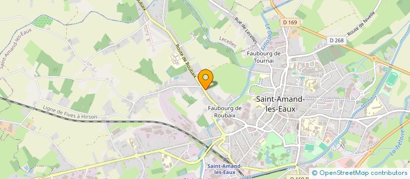 localisation de l'entreprise FV CONCEPT  SAINT-AMAND-LES-EAUX