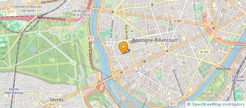 localisation de l'entreprise FV CONSEIL à BOULOGNE-BILLANCOURT