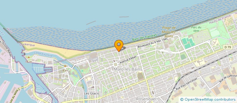 localisation de l'entreprise FV CONSULTANT à DUNKERQUE