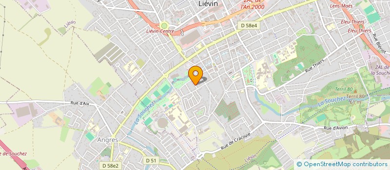 localisation de l'entreprise FV DECO  LIEVIN