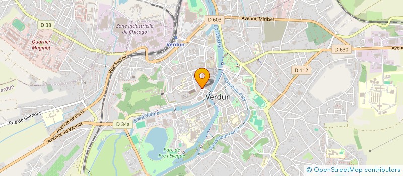 localisation de l'entreprise FV DU CHATEL à VERDUN