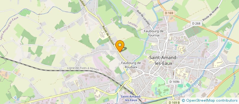 localisation de l'entreprise FV ENVIRONMENTAL à SAINT-AMAND-LES-EAUX