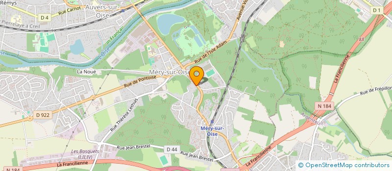 localisation de l'entreprise FV ESTYER  MERY-SUR-OISE