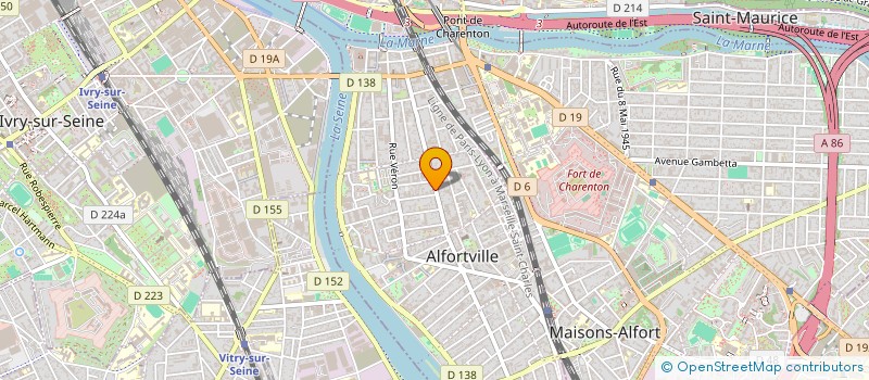 localisation de l'entreprise FV GRANCHAMP IMMO à ALFORTVILLE