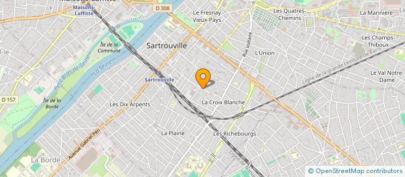 localisation de l'entreprise FV HOLDING à SARTROUVILLE