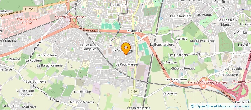 localisation de l'entreprise FV HOLDING  JOUE-LES-TOURS