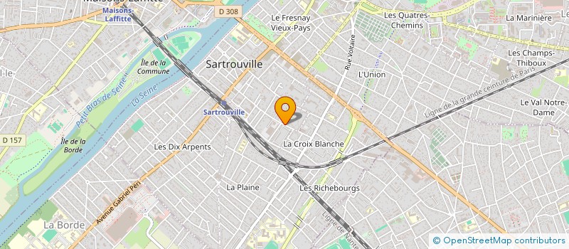 localisation de l'entreprise FV IMMO 1  SARTROUVILLE