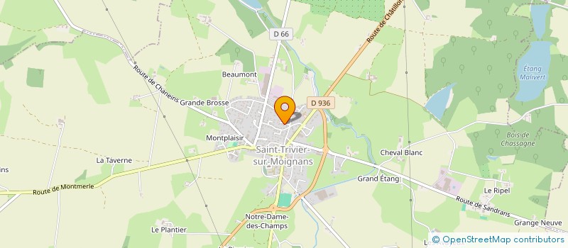 localisation de l'entreprise FV IMMO  SAINT-TRIVIER-SUR-MOIGNANS