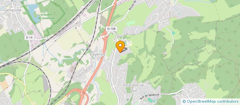 localisation de l'entreprise FV INVEST  CHATILLON-LE-DUC