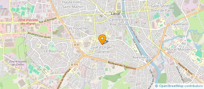 localisation de l'entreprise FV MACONNERIE à LAVAL