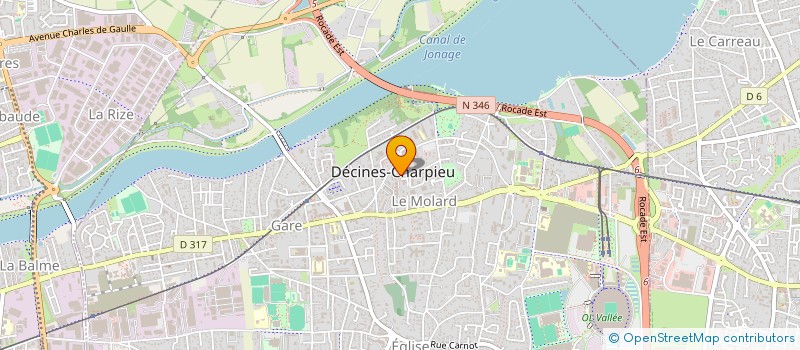 localisation de l'entreprise FV MOTORS  DECINES-CHARPIEU