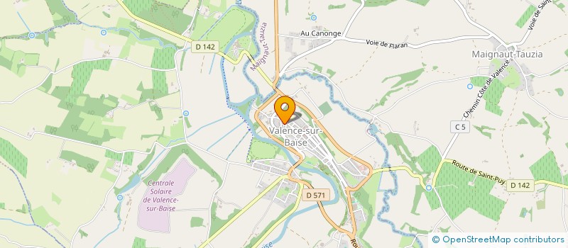 localisation de l'entreprise FV PONZEVERA  VALENCE-SUR-BAISE