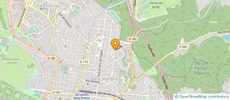 localisation de l'entreprise FV RENOBAT à VERSAILLES