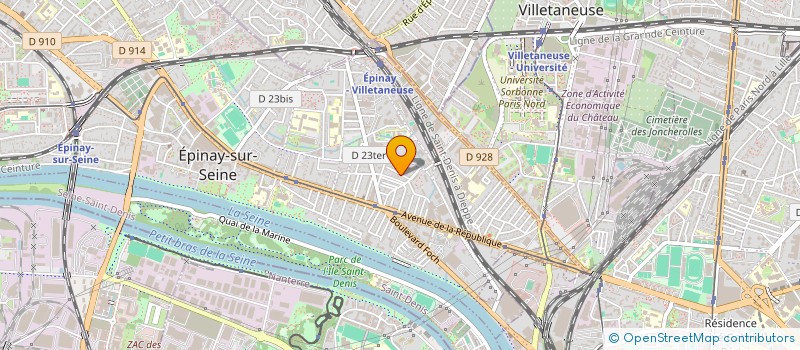 localisation de l'entreprise FV SASU à EPINAY-SUR-SEINE