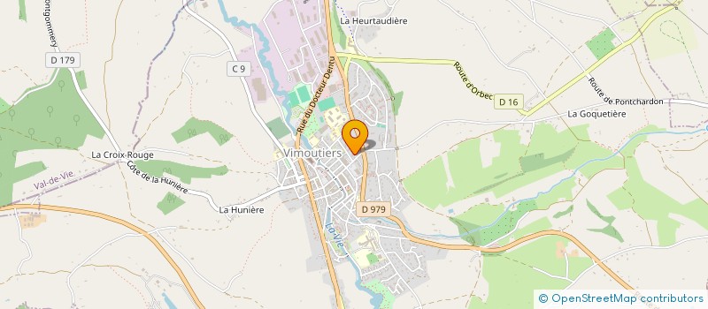 localisation de l'entreprise FV TRANSPORTS à VIMOUTIERS