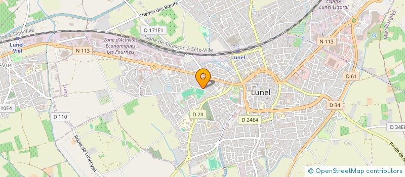 localisation de l'entreprise FV VILLEMIN à LUNEL