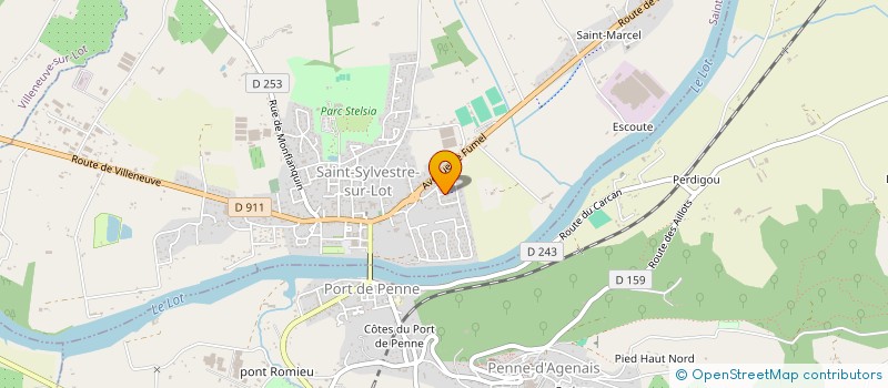 localisation de l'entreprise FVA  SAINT-SYLVESTRE-SUR-LOT