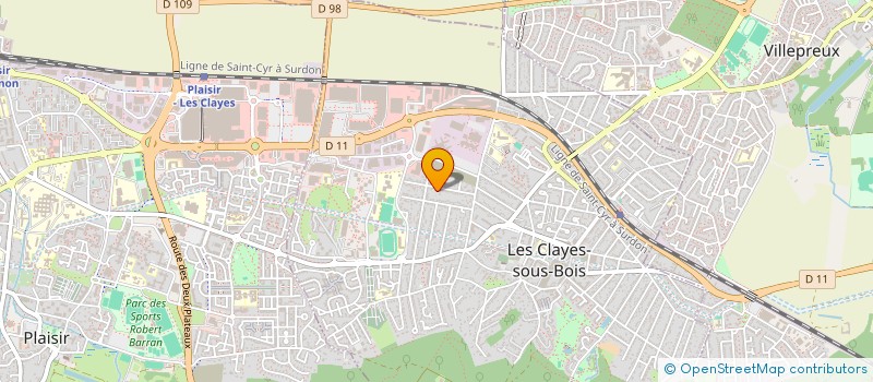 localisation de l'entreprise FVAC78 à LES CLAYES-SOUS-BOIS