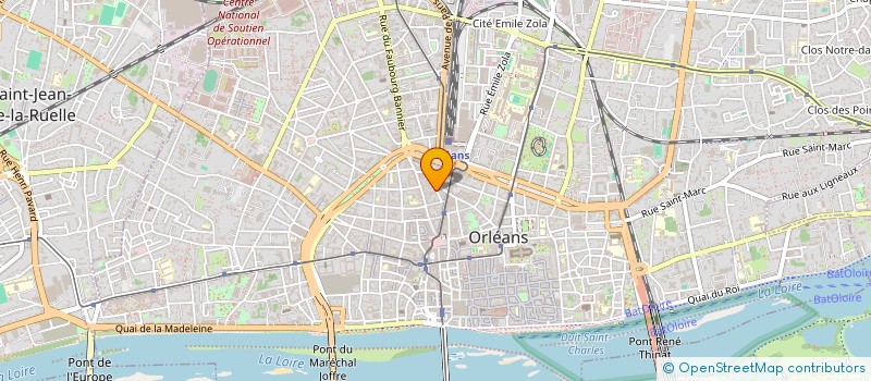 localisation de l'entreprise FVB COMMUNICATION à ORLEANS
