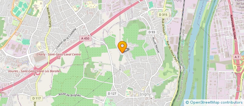 localisation de l'entreprise FVD HOLDING  IRIGNY