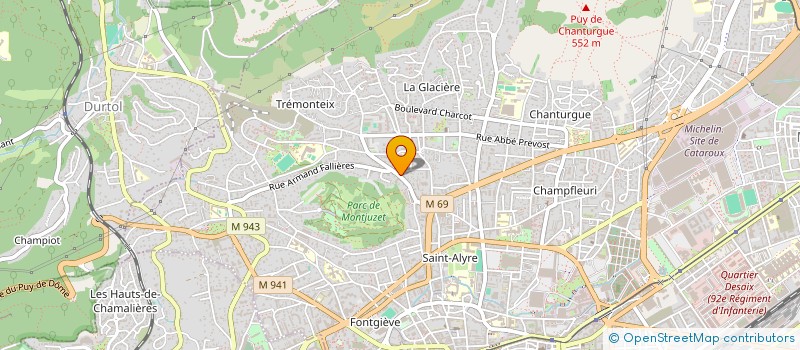 localisation de l'entreprise FVF  CLERMONT-FERRAND