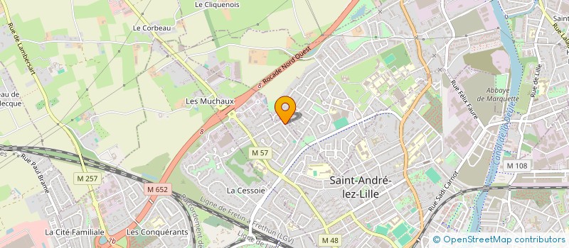 localisation de l'entreprise FVHE IMMO  SAINT-ANDRE-LEZ-LILLE