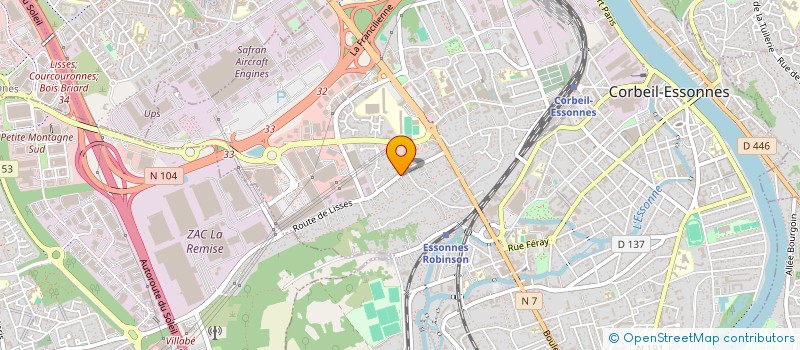 localisation de l'entreprise FVI CONSULTING à CORBEIL-ESSONNES