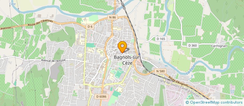 localisation de l'entreprise FVJ  BAGNOLS-SUR-CEZE